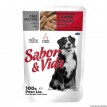 Sabor & Vida Sache Cães Adultos Carne e Figado ao Molho 85g