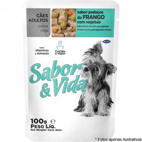 Sabor & Vida Sache Cães Adultos Frango ao Molho 85g