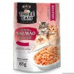 Three Cats  Sache iscas de Salmão ao Molho 85g