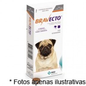 Bravecto Anti pulgas e Carrapatos para Cães de 4,5 a 10kg