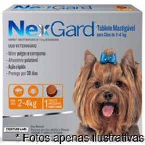 Nexgard Anti pulgas e Carrapatos Cães de 2 a 4 kg