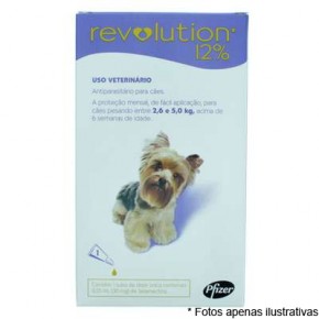 Revolution 12%  para cães de 2,6 a 5kg