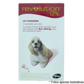 Revolution 12%  para cães de 10,1 a 20kg