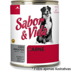 Sabor & Vida Lata Cães Adultos Carne  280g