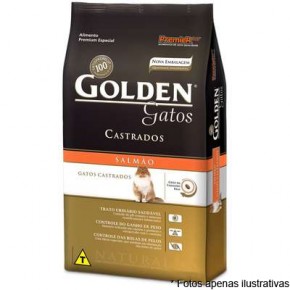 Ração Golden Gatos Castrados  salmão 3kg
