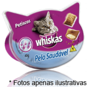 Whiskas  Petiscos Temptations Pelo Saudavel 40gr