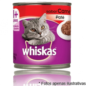 Whiskas Lata sabor Carne p/ gatos 290gr