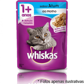 Whiskas Sache sabor  Atum p/ gatos 85gr