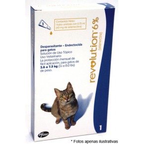 Revolution 6%  para gatos de 2,6 a 7,5kg