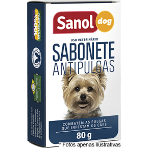 Sabonete Anti pulgas Sanol 80gr