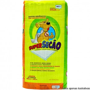 Tapetes Higiênicos Supersecão Petix -30unidades (80x60) 